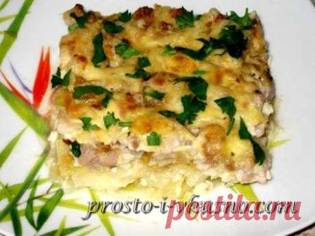 Капустная запеканка с курицей. Рецепт с фото