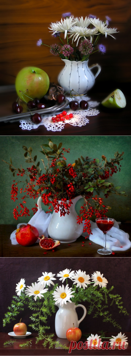 Натюрморт в белом кувшине