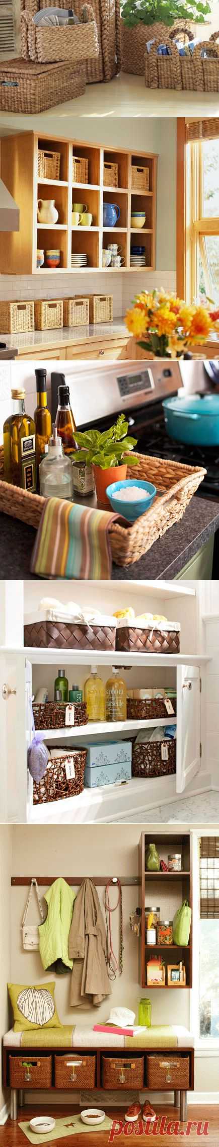 Эффективные решения в оформлении интерьера при помощи корзин и контейнеров | Город женщин