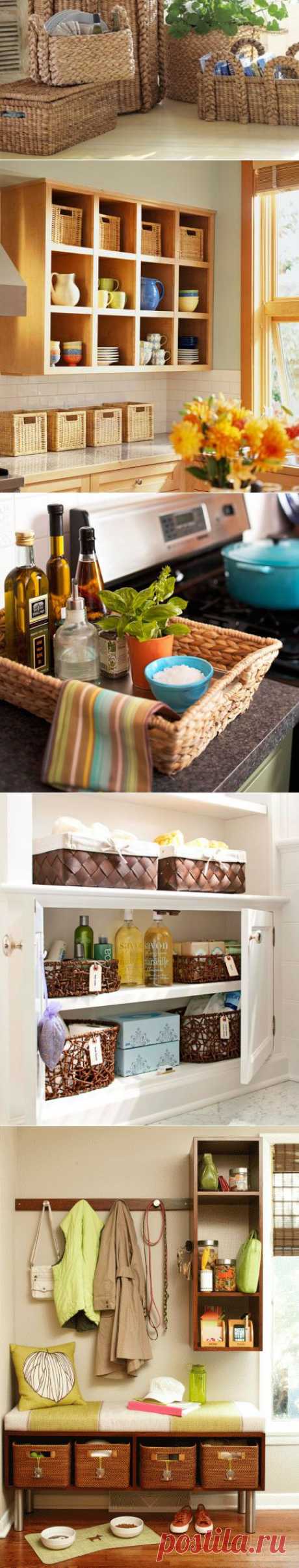 Эффективные решения в оформлении интерьера при помощи корзин и контейнеров | Город женщин