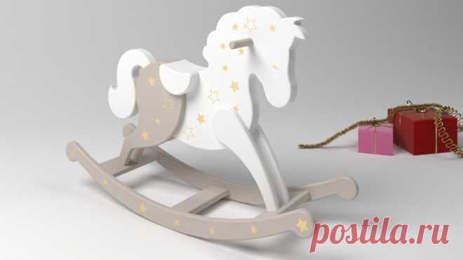 Лошадка качалка(фанера 18мм) | chertezhi-zakazhi.ru