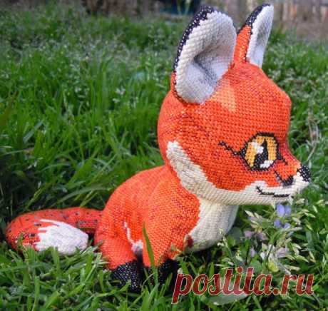 Cinnabar the Red Fox Doll 3D Cross Stitch Animal Sewing | Etsy