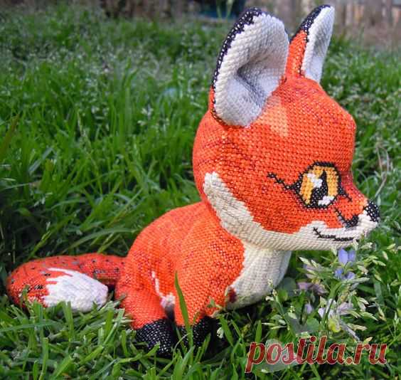 Cinnabar the Red Fox Doll 3D Cross Stitch Animal Sewing | Etsy