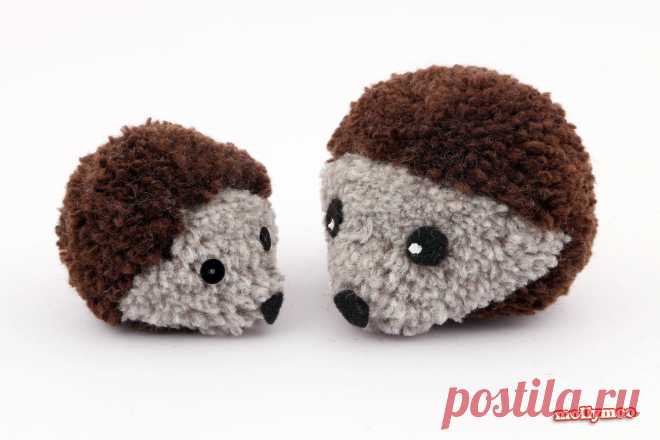 MollyMooCrafts как сделать помпон ежики