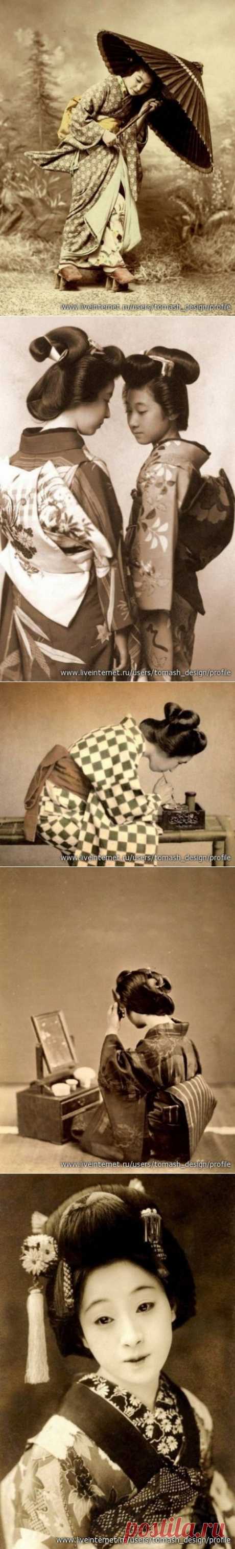 Ретро фотографии гейш.