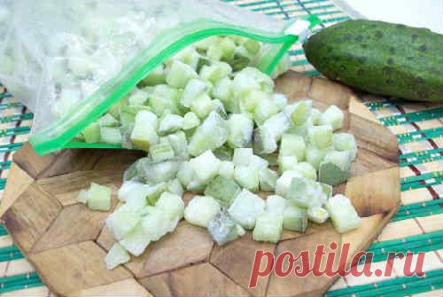 Как заморозить огурцы на зиму свежими