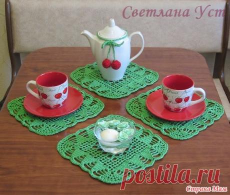 Набор салфеток для кухни - Все в ажуре... (вязание крючком) - Страна Мам