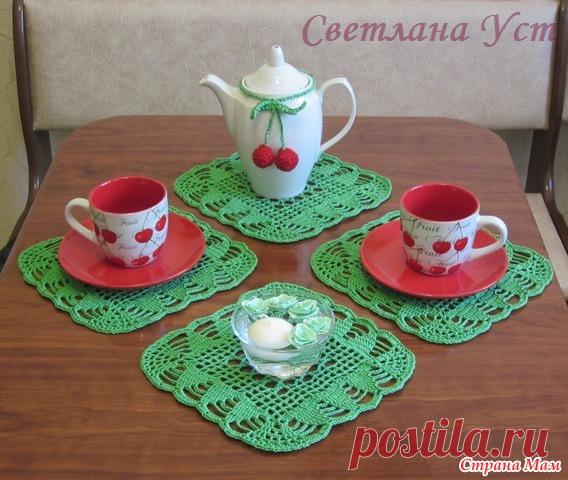 Набор салфеток для кухни - Все в ажуре... (вязание крючком) - Страна Мам
