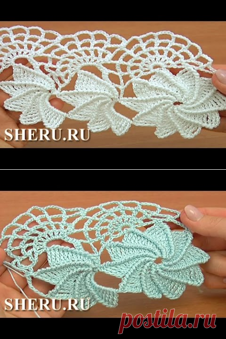 Crochet Spider Web Lace Tutorial 23 часть 1 из 2 Ленточное кружево с паутинкой - YouTube
