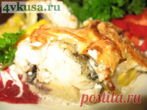 Минтай запеченый с цукини | 4vkusa.ru