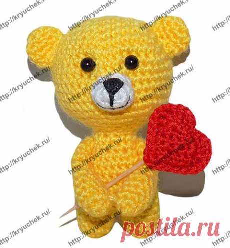 Игрушка Мишка крючком (видео мастер-класс) | Kryuchek.ru