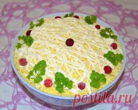 Нежный крабовый салат