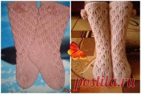 Носочки ажурные.Связаны спицами. Схема. - запись пользователя Антонида в сообществе Вязание спицами в категории Вязание спицами аксессуаров "Все,что светлой радостью,уютом наполняет ваш прекрасный дом-будет рядом каждую минуту и приносит счастье день за днем! Окружают люди дорогие-те с кем,жизнь и ярче и светлей.Воплотятся замыслы любые и мечты исполнятся скорей!!"Удачного всем дня!!