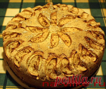 Шарлотка с антоновкой и корицей