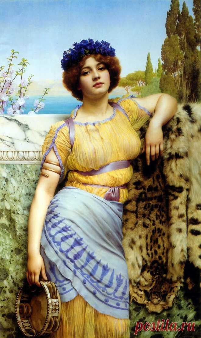 Гречанка...Британский художник John William Godward (1861 - 1922)