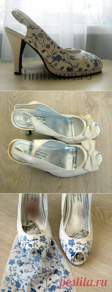 Декупаж босоножек - Домашний hand-made