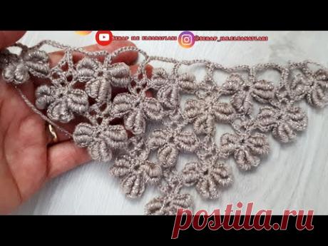 Kurtcuklu yonca gelin şalı #crochet #tejido #etol #tutorial #stich #handmade #knitting