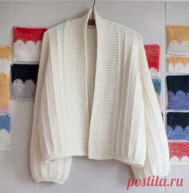 Бесшовный распашной кардиган 