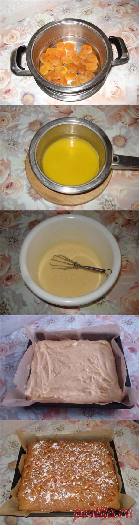 Сметанник с курагой.