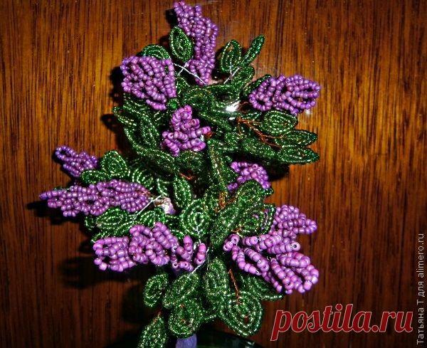 Бисерное деревце "Сирень"