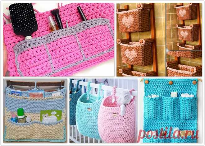 Что можно связать из трикотажной пряжи: 10 идей для уюта в доме | Paradosik_Handmade | Яндекс Дзен