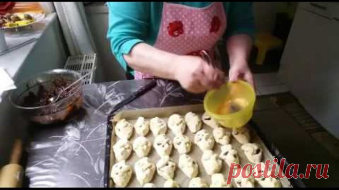 Сдобные плюшечки и и штрудель со сдобной  мучной начинкой..часть 3