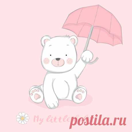 Симпатичный ребенок медведь с зонтиком мультфильм рисованной стиль Более миллиона свободных векторов, PSD, фотографии и бесплатные иконки. Эксклюзивные халявы и все графические ресурсы, которые необходимые для ваших проектов