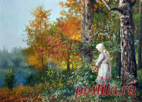 луг.околица.домишко. худ.Василий Жданов.