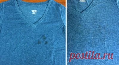 Не спеши выбрасывать одежду с въевшимися жирными пятнами. Их можно очень просто убрать!