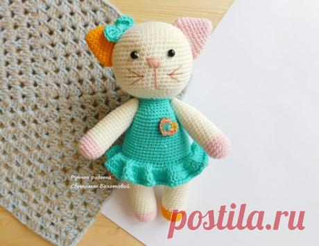 Кошечка в платьице: описание вязания - Блог интернет-магазина &quot;Мир Вышивки&quot;