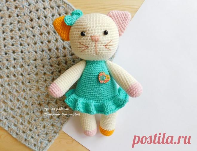 Кошечка в платьице: описание вязания - Блог интернет-магазина "Мир Вышивки"