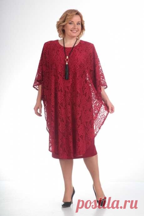 Нарядные и повседневные платья для полных модниц белорусской компании Pretty. Осень-зима 2017-2018 (60 фото)