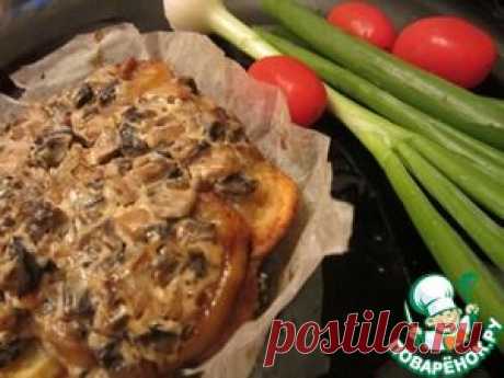 Говядина с картофелем и грибами в сливках, запеченные в пергаменте - кулинарный рецепт