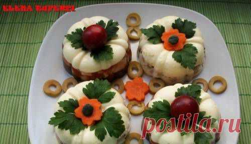Рецепт закуски «Пирожные с курицей» / Простые рецепты