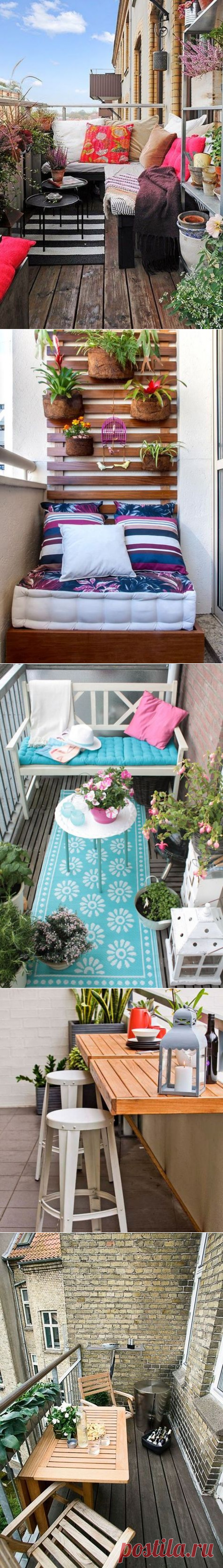 Мебель для маленького балкона: 15 стильных и практичных примеров.