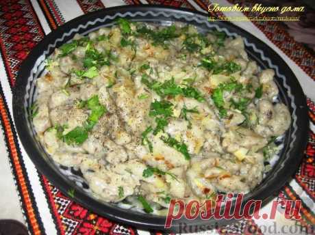 Рецепт: Галушки по-охотничьи на RussianFood.com
