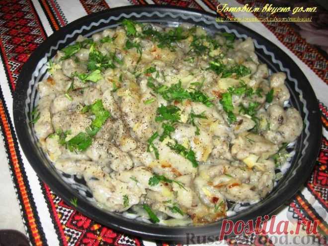 Рецепт: Галушки по-охотничьи на RussianFood.com
