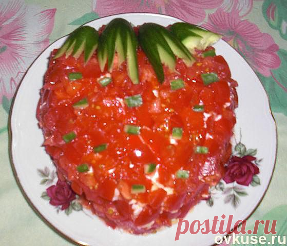 Салат "Клубничка" - Простые рецепты Овкусе.ру