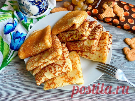Старинные блины — сытный и вкусный рецепт | Все в Кулинары.ру | Дзен