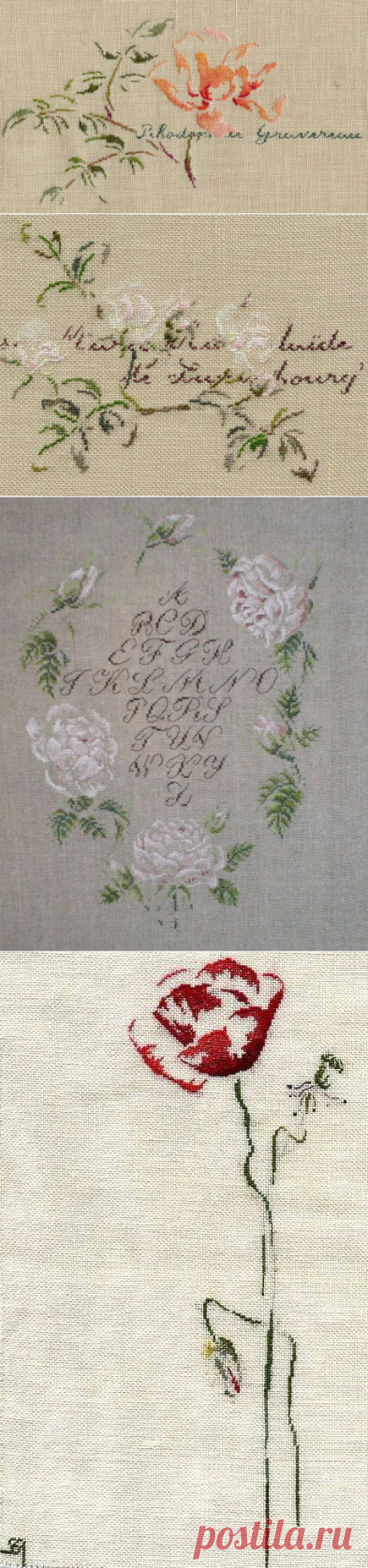 Вышивка петитом от Marie-Thérèse Saint-Aubin