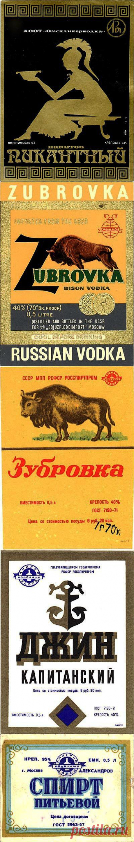 Вспоминая... Советские крепкие напитки / Назад в СССР / Back in USSR