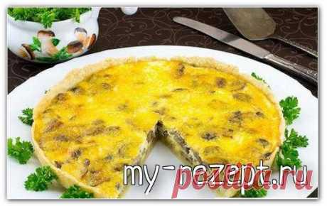 Пирог с грибами и сыром рецепт с фото