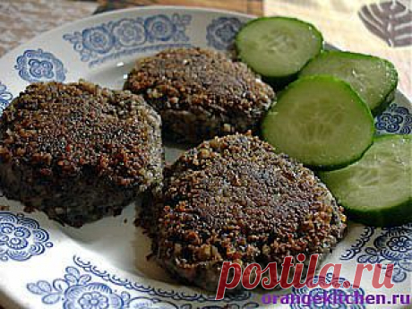 Постные котлеты из фасоли с грибами - Вегетарианские рецепты Оранжевой Кухни