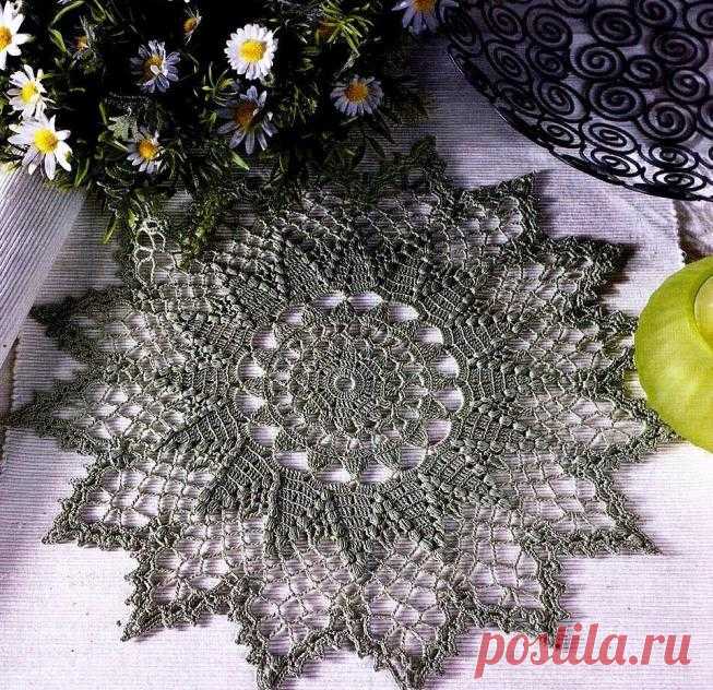 Вязание крючком для дома. Салфетки, скатерти, подушки