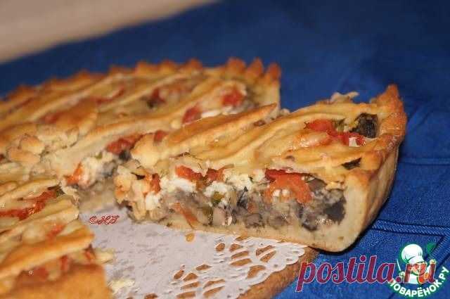 Картофельный пирог с грибами и помидорами - кулинарный рецепт