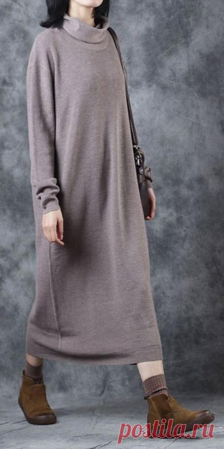 Pockets H-Line Turtleneck Simple Solid S - Diy Crafts - Marecipe