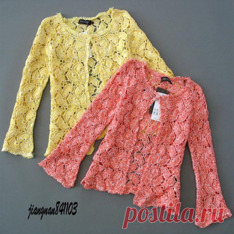 Пуловеры из меланжевой пряжи ленточным кружевом-мастер класс