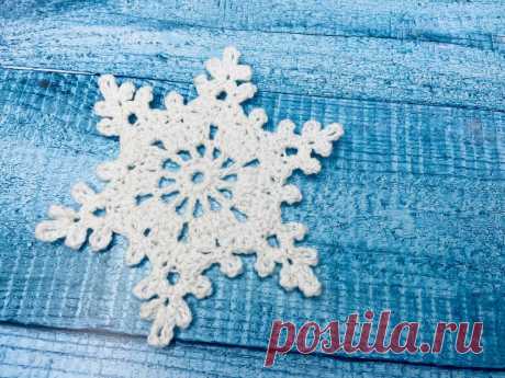 Мастер-класс по вязаной крючком снежинке | Снежинка 31 | | Повязули. Мастер-классы по вязанию крючком | Пульс Mail.ru