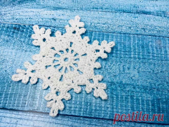 Мастер-класс по вязаной крючком снежинке | Снежинка 31 | | Повязули. Мастер-классы по вязанию крючком | Пульс Mail.ru