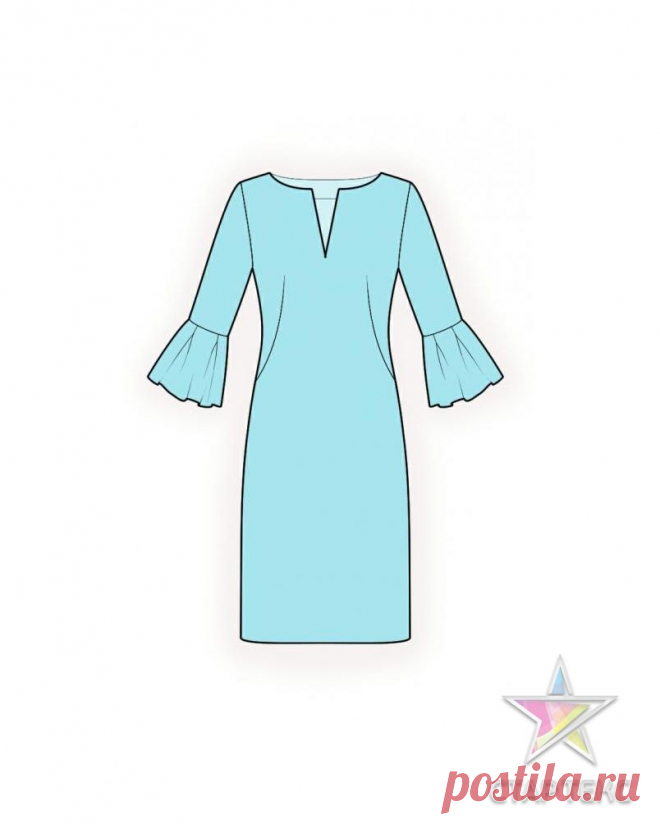Выкройки простых платьев 👗 всех размеров для начинающих скачать 👉 в интернет-магазине СТАРТЕКС ☎
